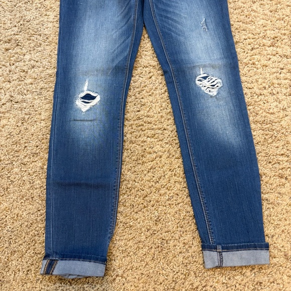 WHBM The Skinny Distressed with Patches Jeans Women's 0 - Picture 2 of 5